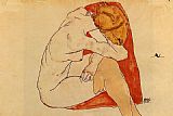 Seated Woman by Egon Schiele